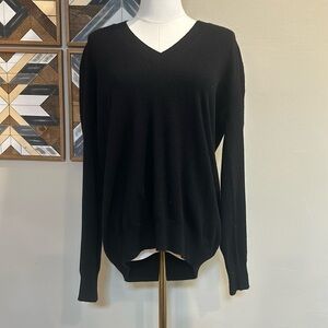 Tomas Maier Cashmere V-Neck Sweater Black 4
